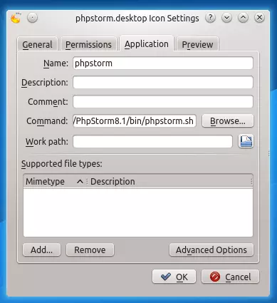KDE Set Shortcuts Application Settings